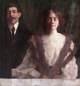 Cezar Herrer et sa femme à Nagybanya